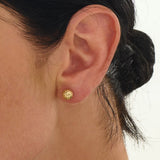 Hammered Ball Stud Earrings