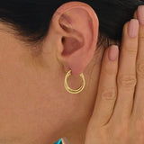 Double Band Hoop Earrings