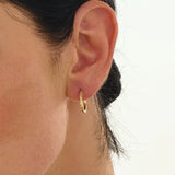 Hammered Hoop Earrings