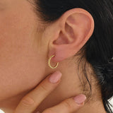 Hammered Hoop Earrings