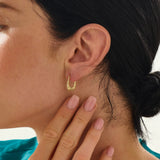 U Shape Hoop Earrings