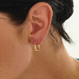 Geometric Hoop Earring