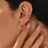 Geometric Hoop Earring