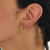 Small Rope Hoop Earrings