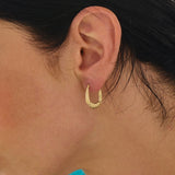 Textured Vintage Hoop Earrings