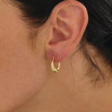 Twisty Band Hoop Earrings