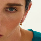 Twisted U Shape Hoop Earrings