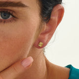 Textured Square Stud Earrings