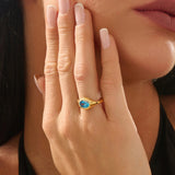 Topaz Oval Dome Ring