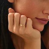 Square Cluster Engagement Ring