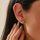 Pave Cherry Stud Earrings
